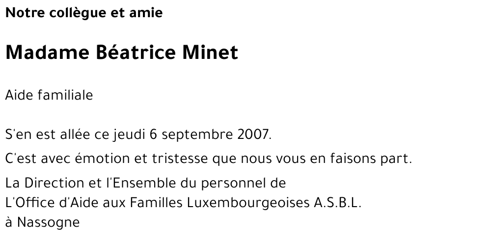 Béatrice Minet