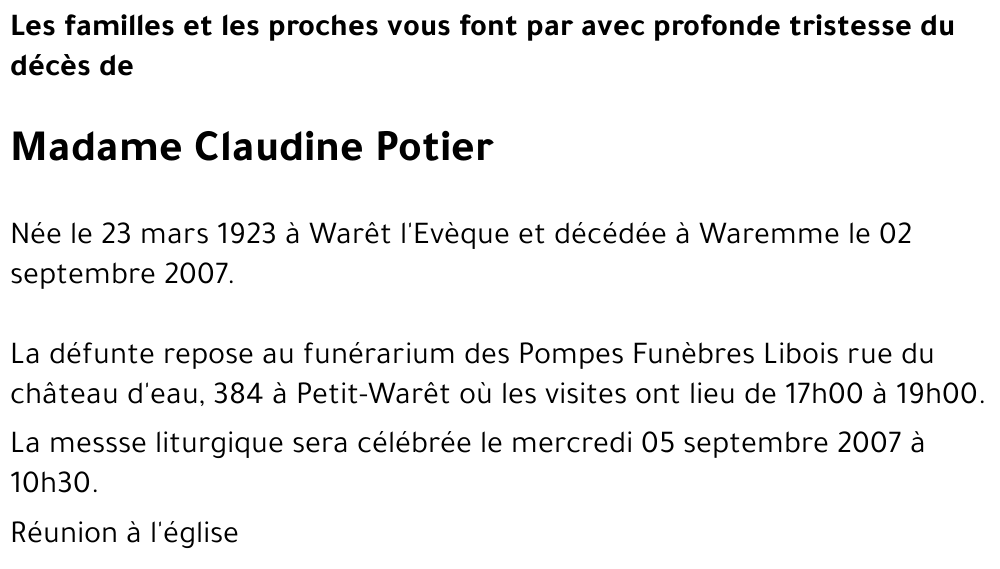 Claudine Potier