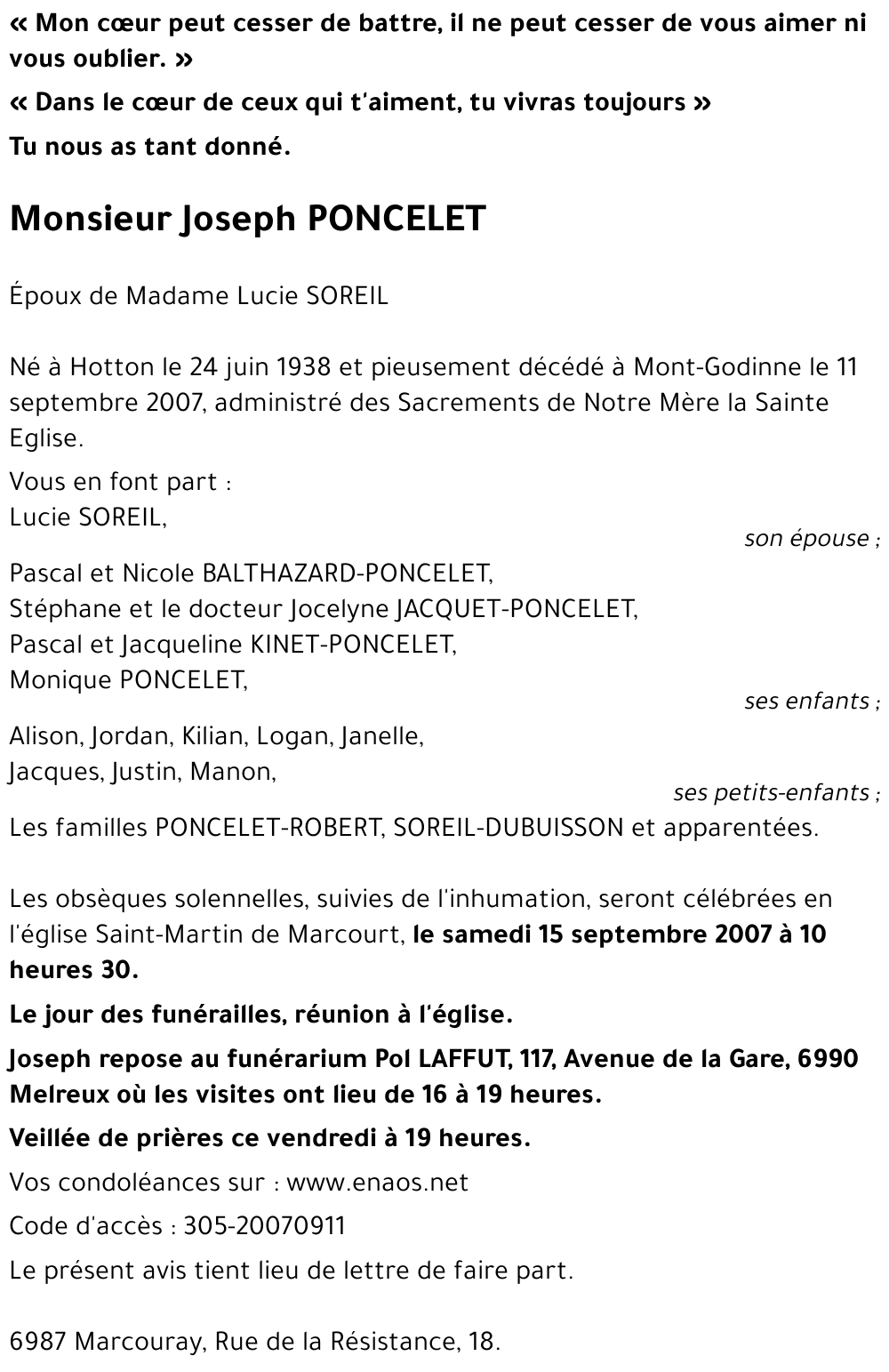Joseph PONCELET
