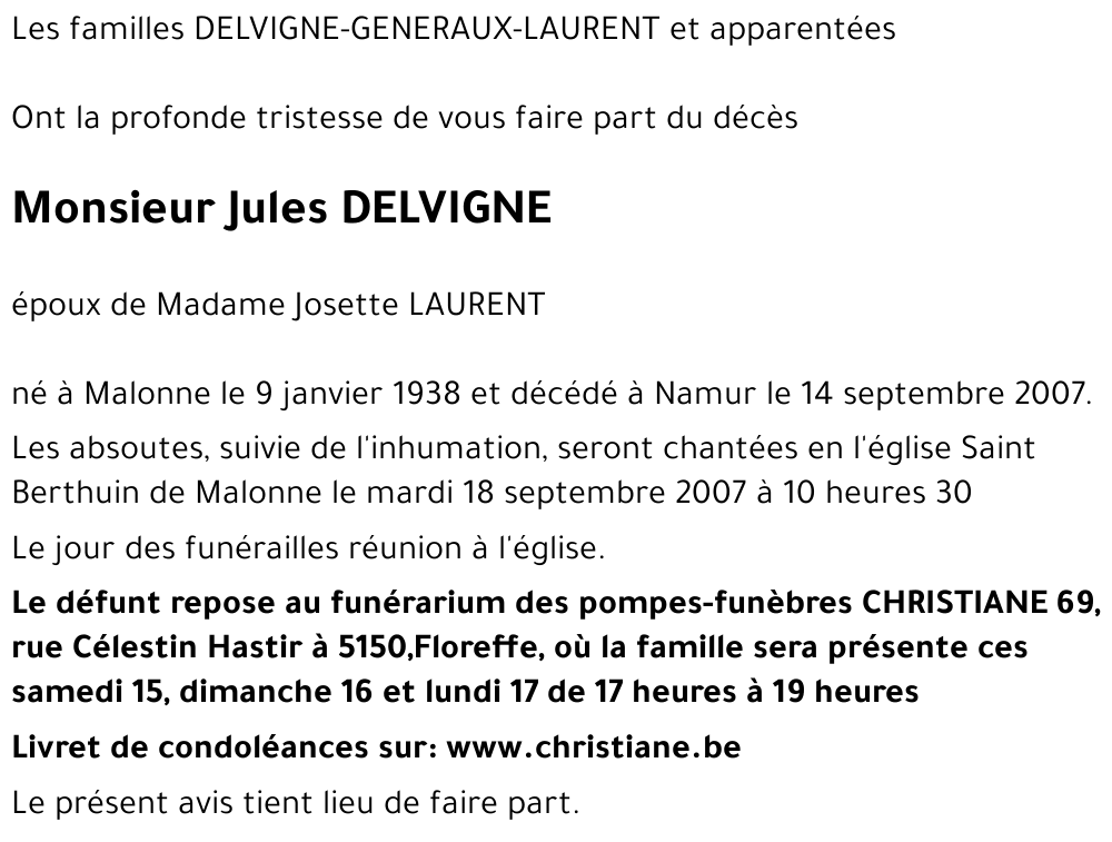 Jules DELVIGNE