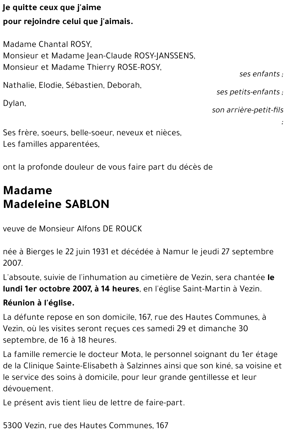 Madeleine SABLON