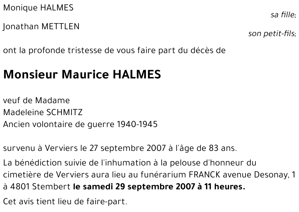 Maurice HALMES