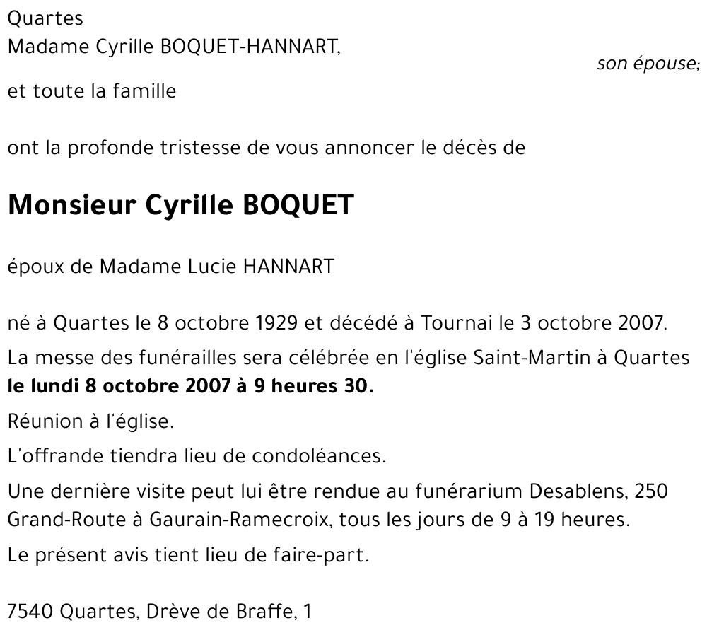 Cyrille BOQUET