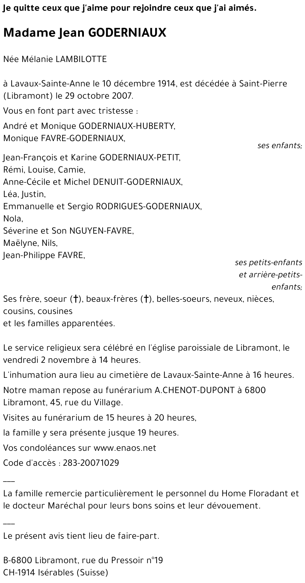 Jeanne GODERNIAUX