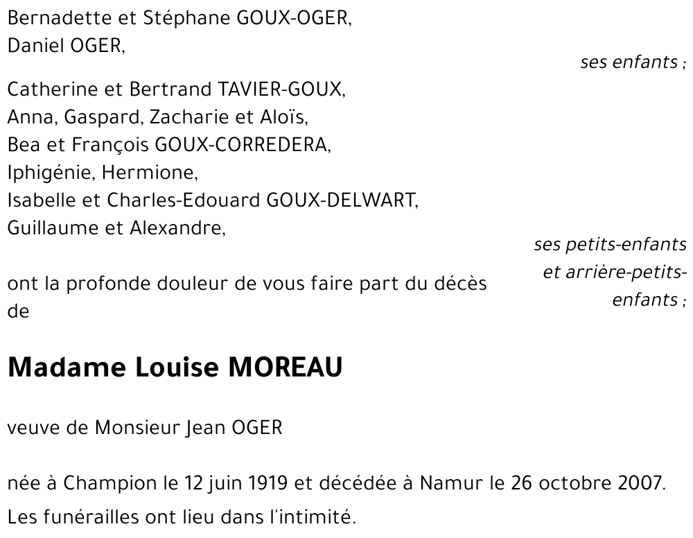 Louise MOREAU