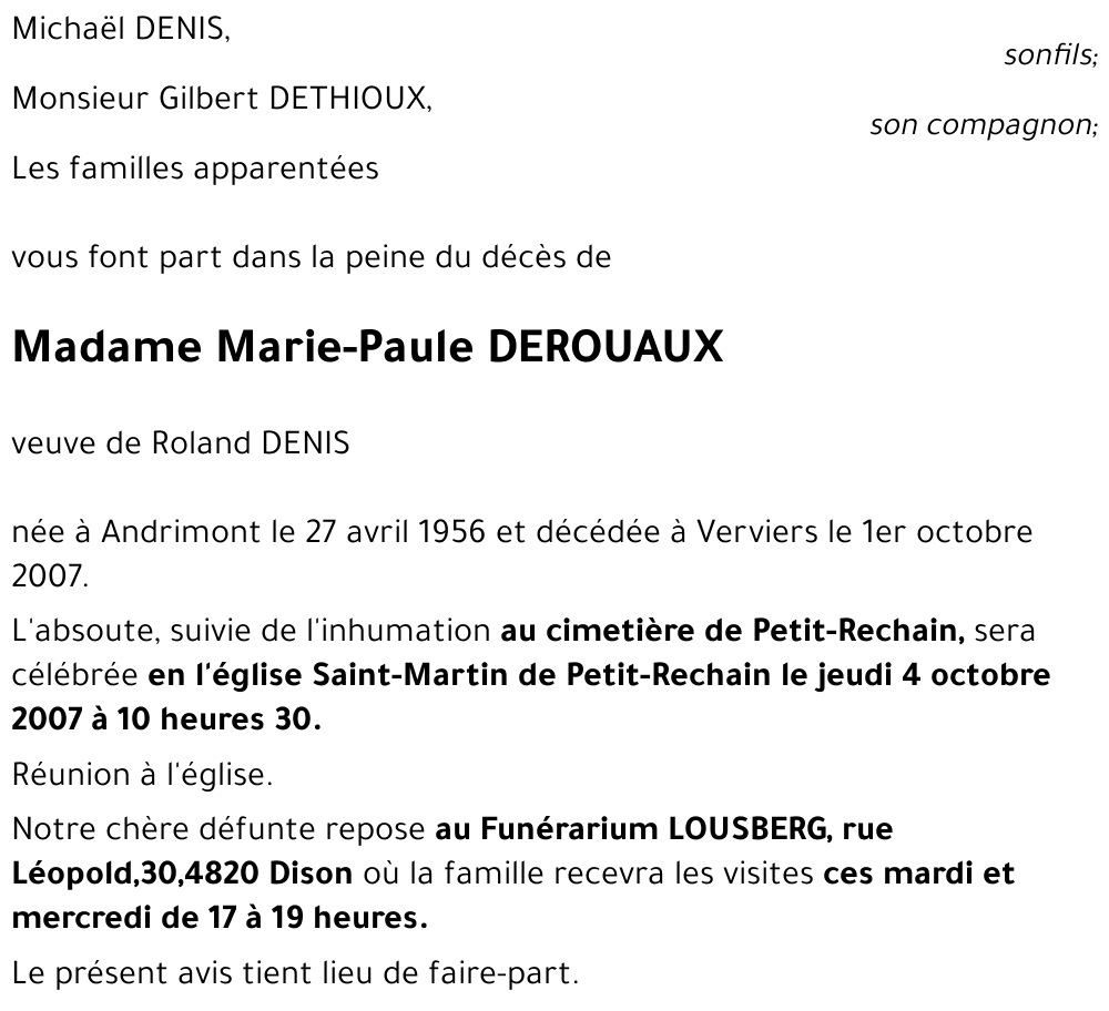 Marie-Paule DEROUAUX