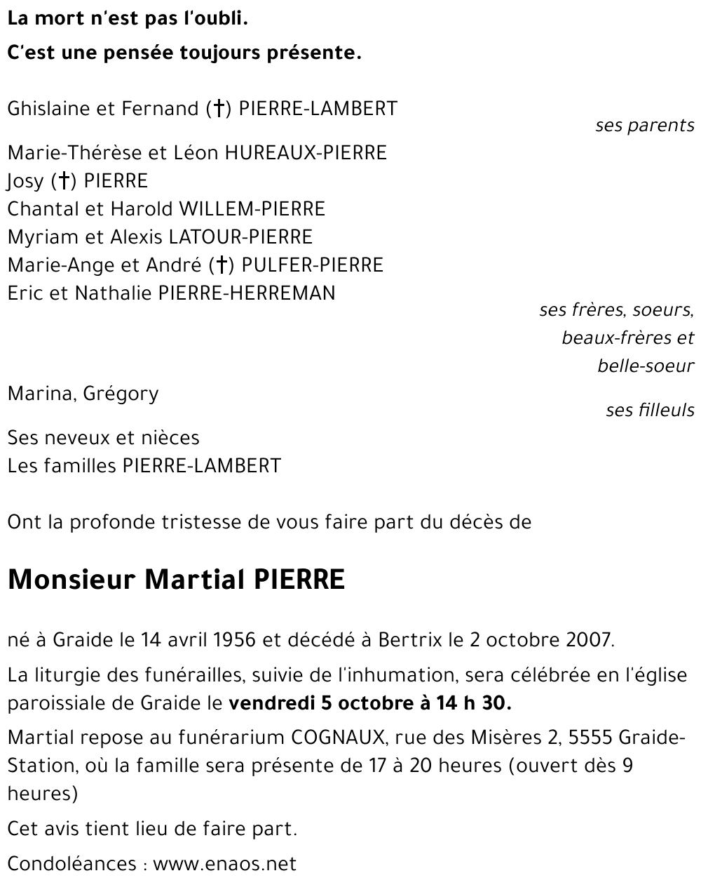 Martial PIERRE