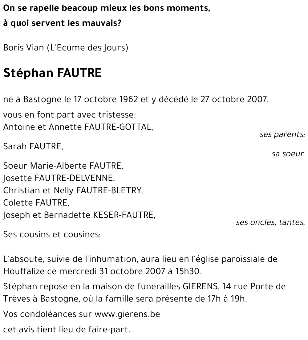 Stéphan FAUTRE