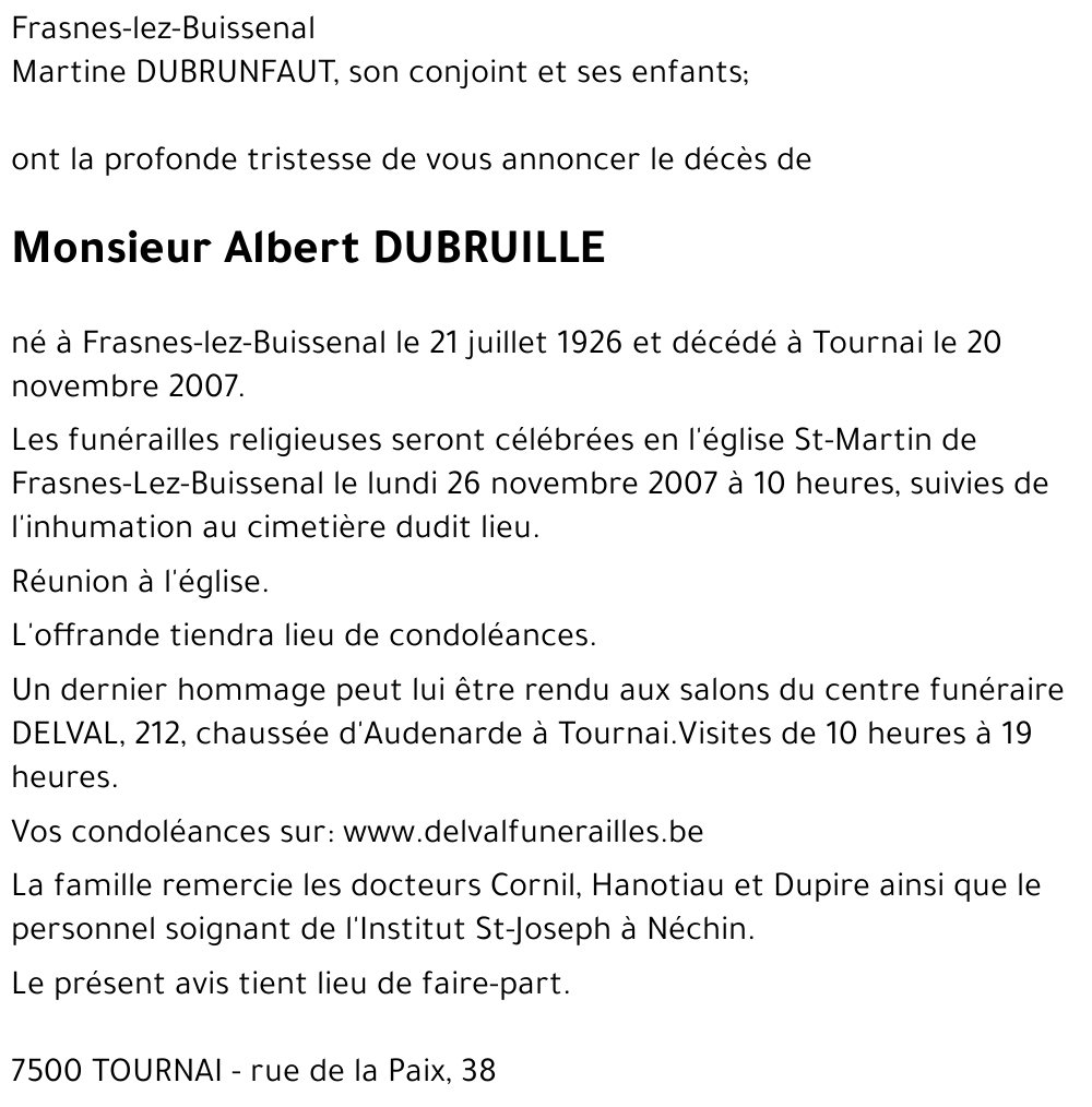 Albert DUBRUILLE