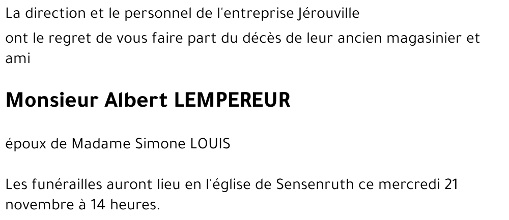 Albert LEMPEREUR