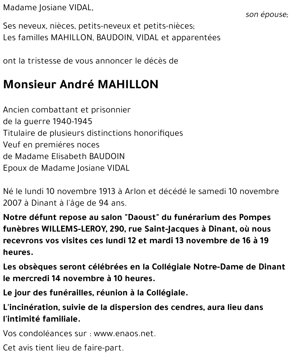 André MAHILLON