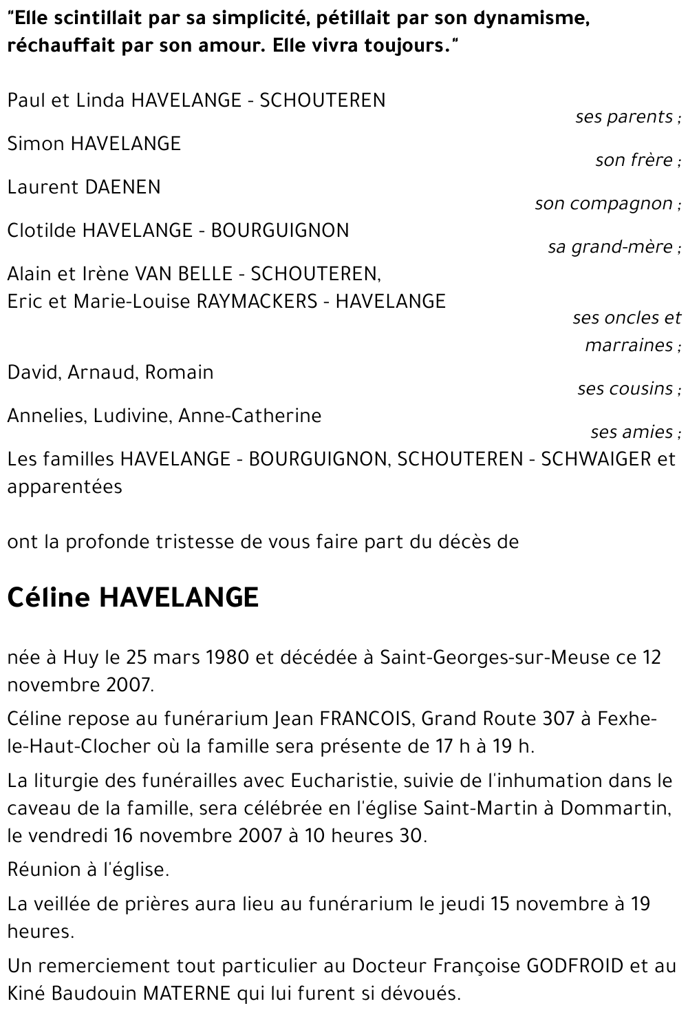 Céline HAVELANGE