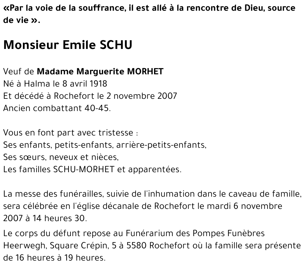 Emile SCHU