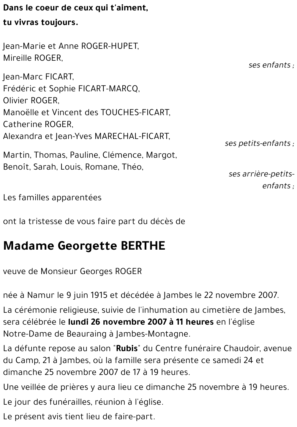 Georgette BERTHE