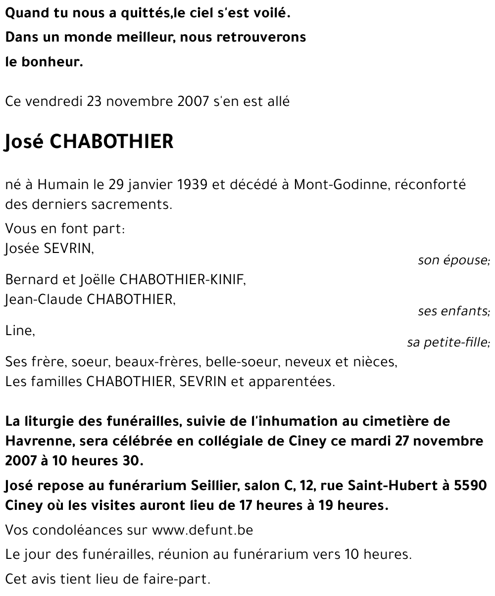 José CHABOTHIER