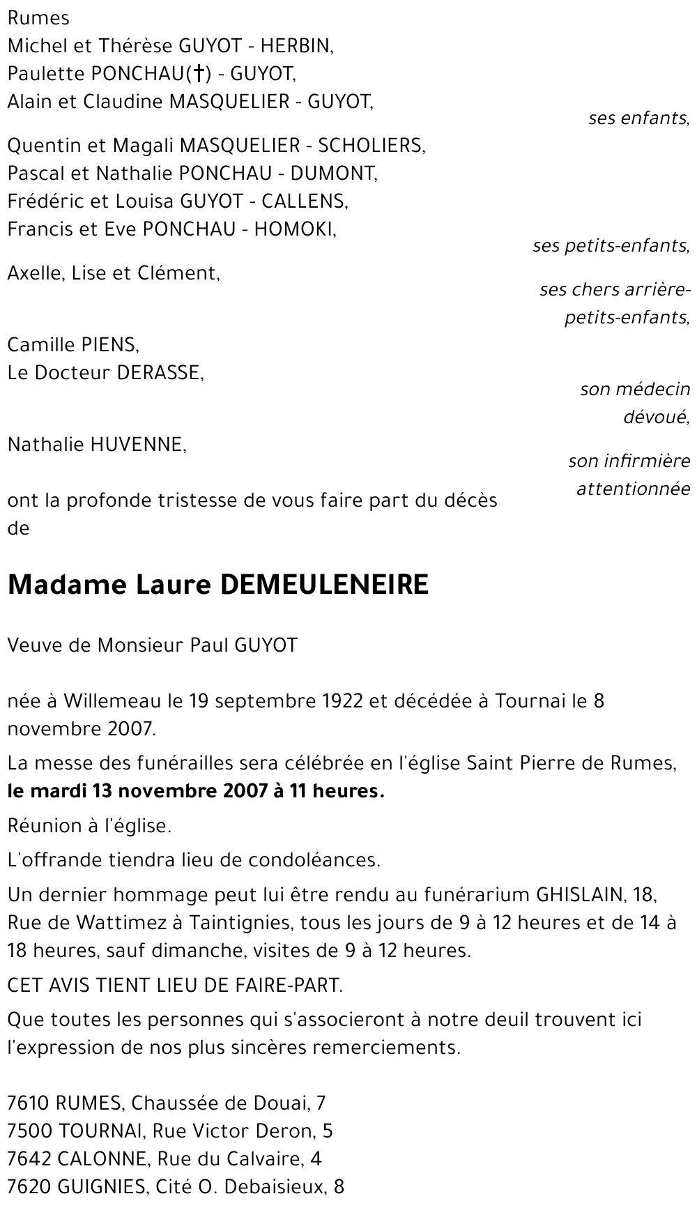 Laure DEMEULENEIRE