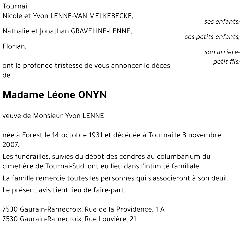 Léone ONYN