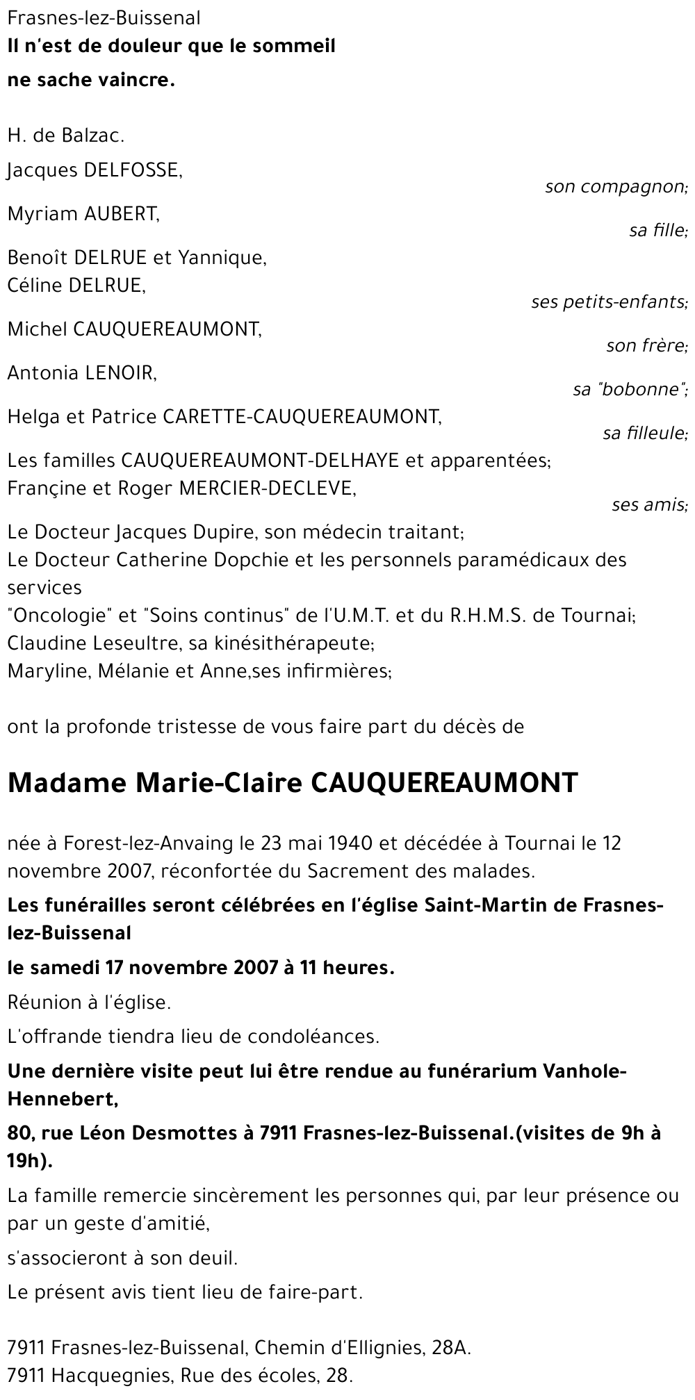 Marie-Claire CAUQUEREAUMONT