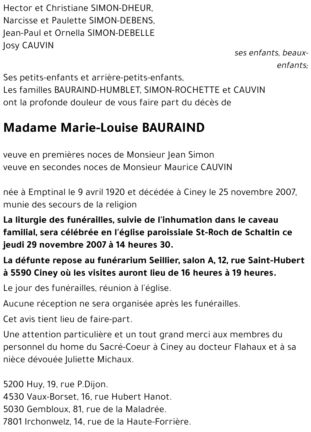 Marie-Louise BAURAIND