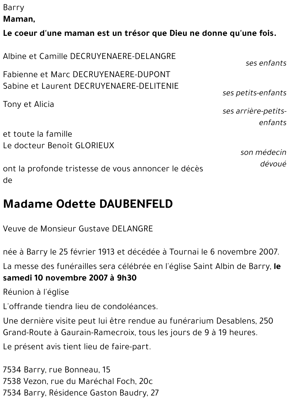 Odette DAUBENFELD