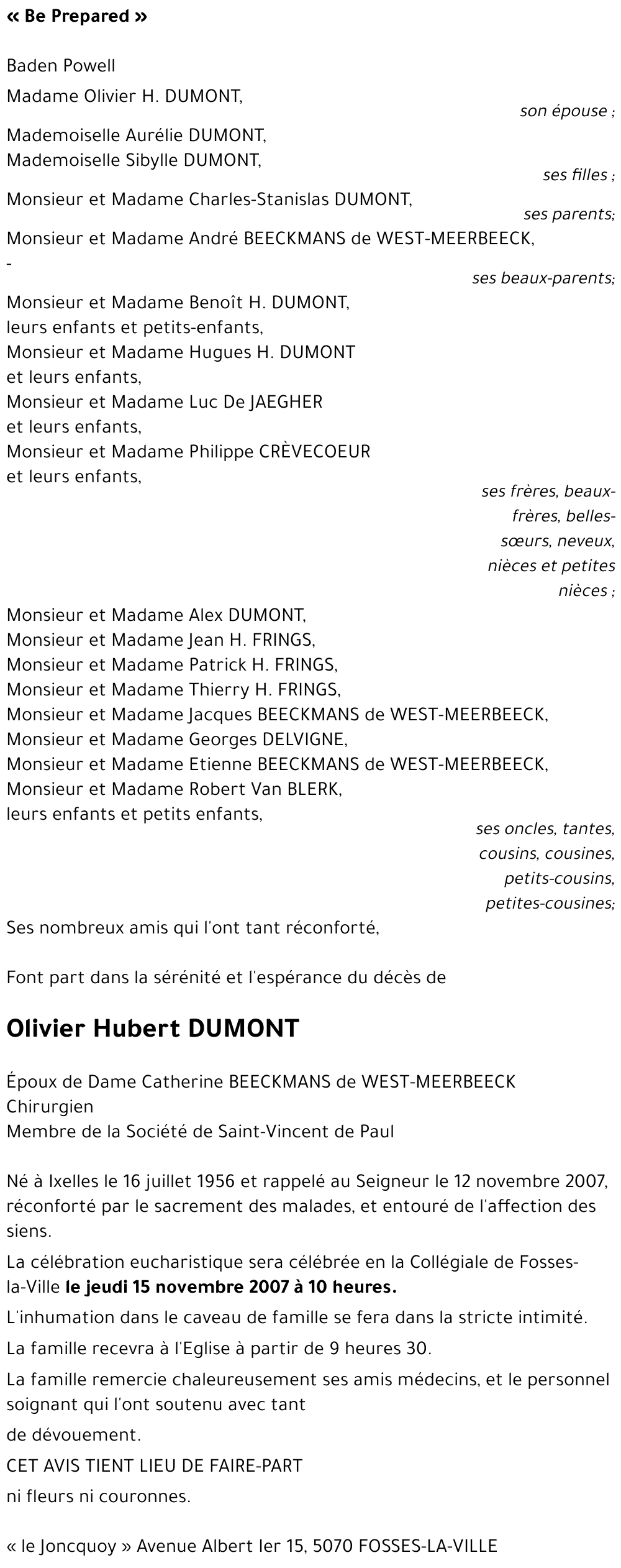 Olivier Hubert DUMONT