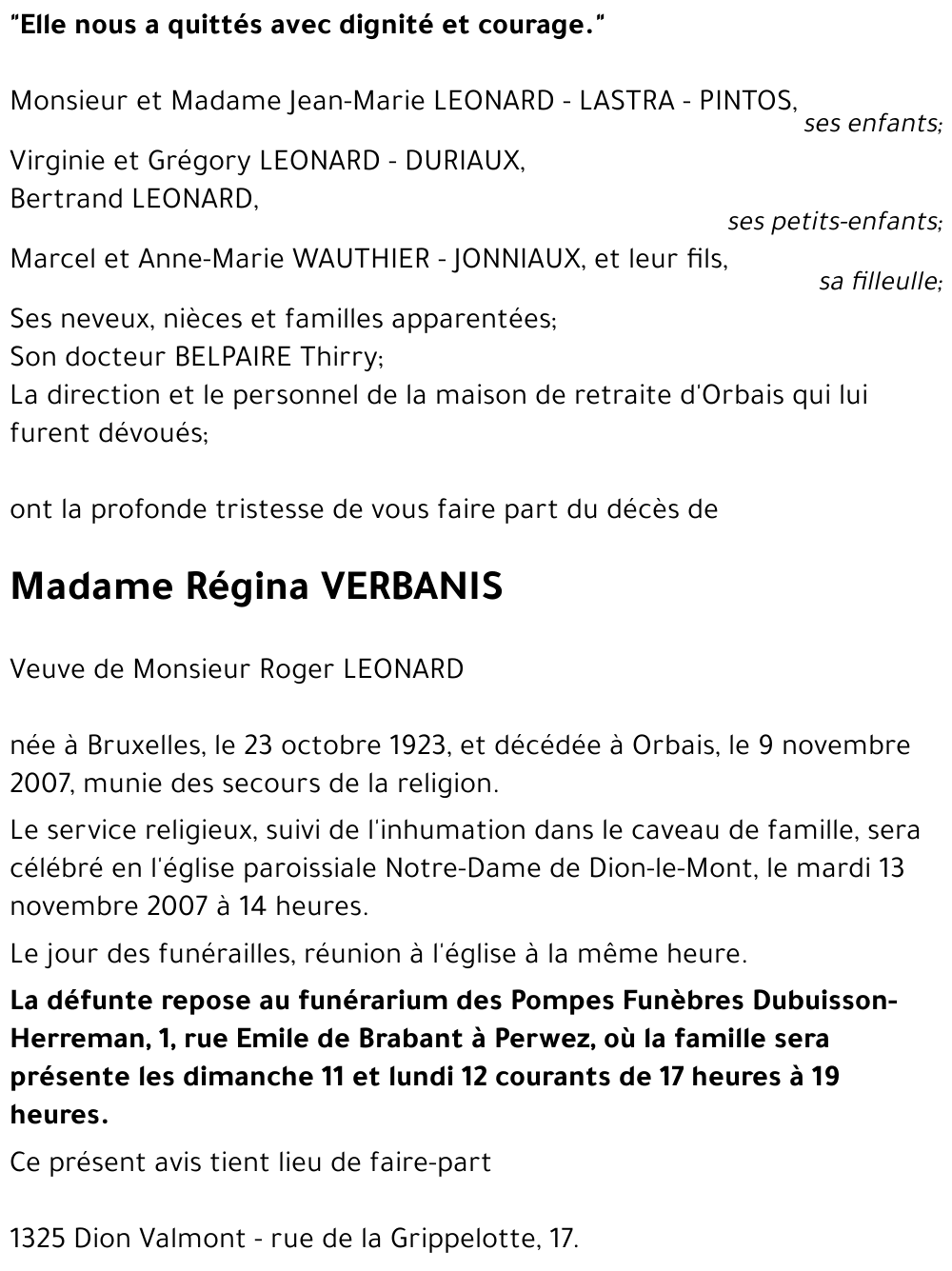 Régina VERBANIS