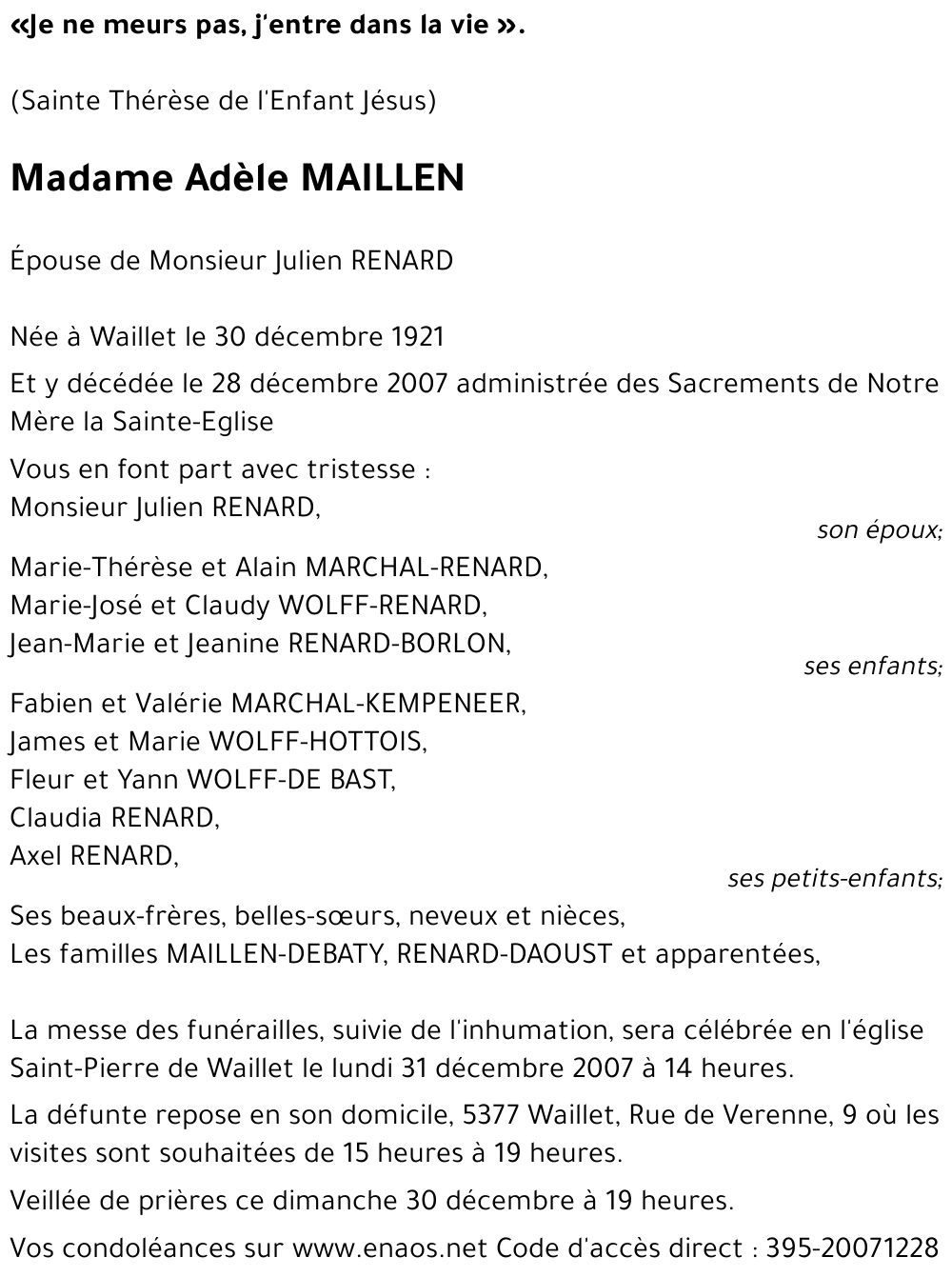 Adèle MAILLEN