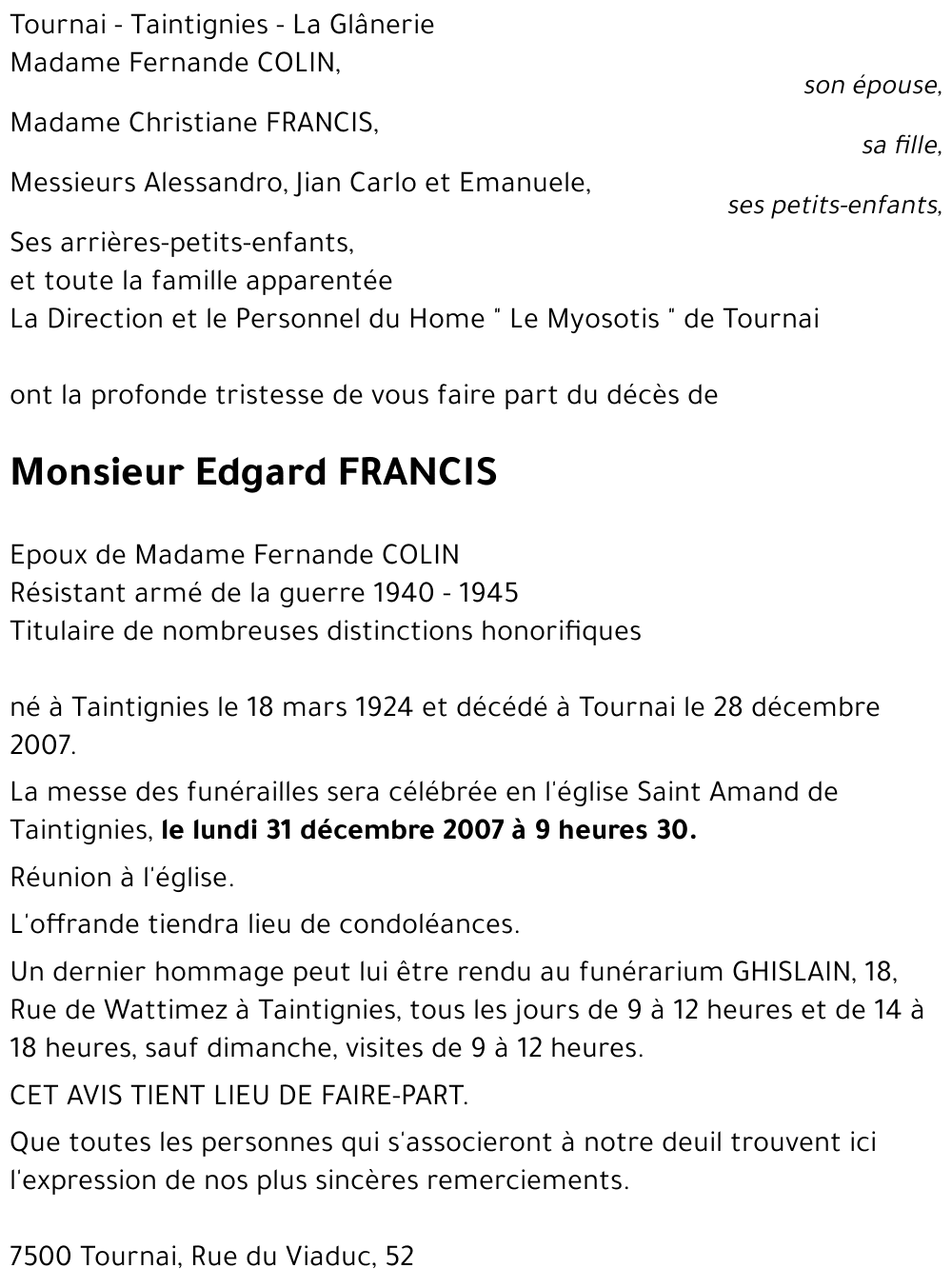 Edgard FRANCIS