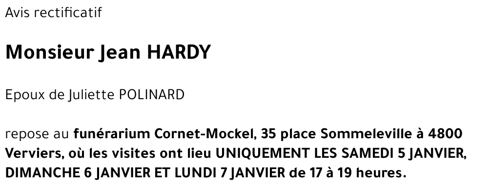 Jean HARDY