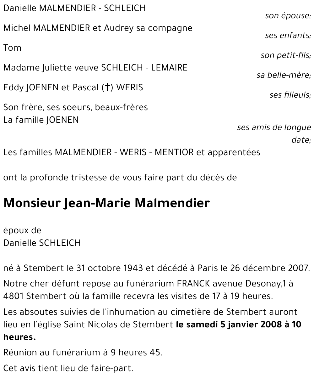 Jean-Marie Malmendier