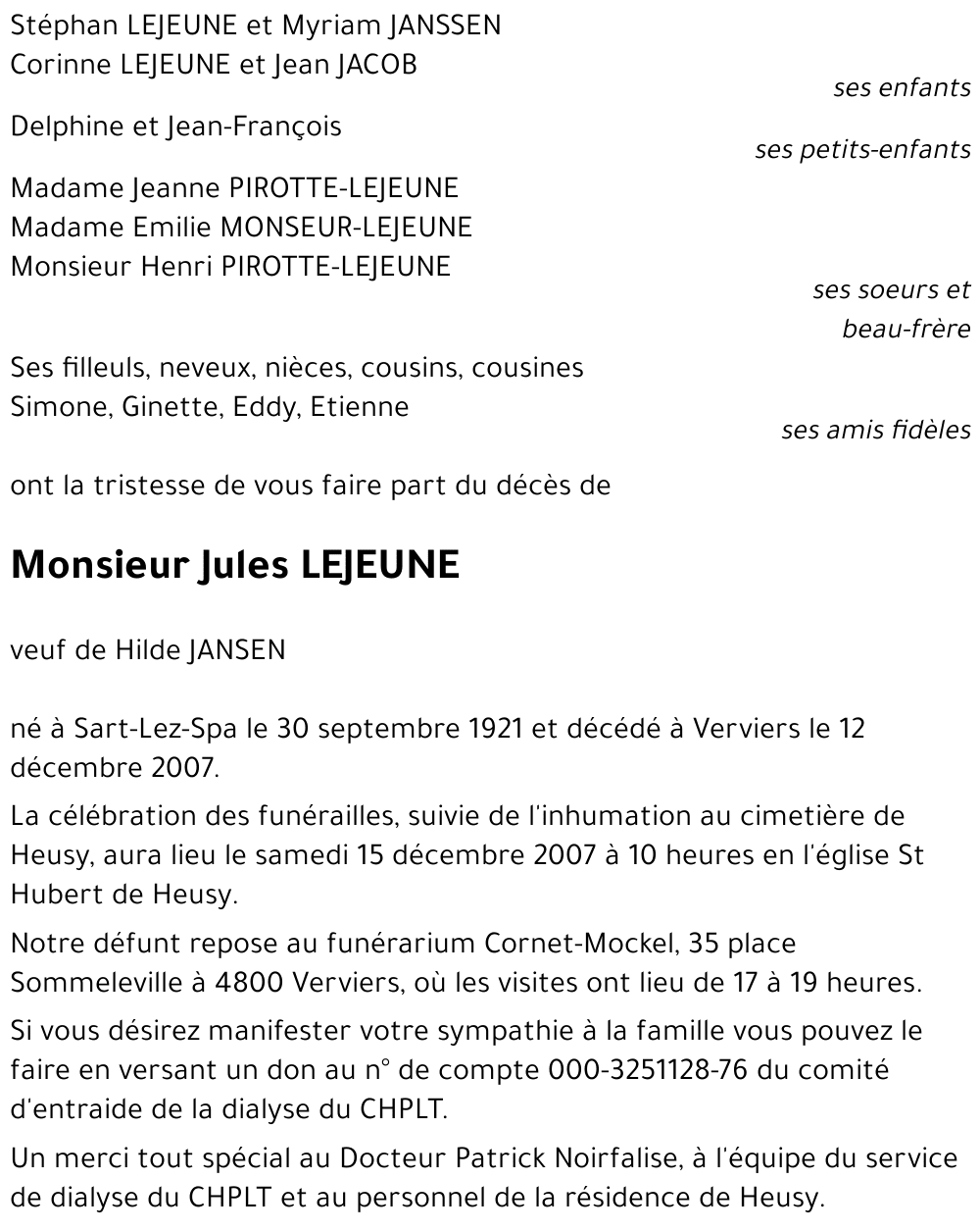 Jules LEJEUNE