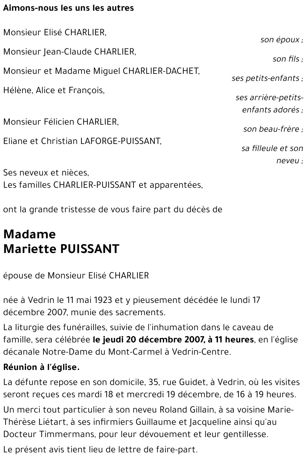 Mariette PUISSANT