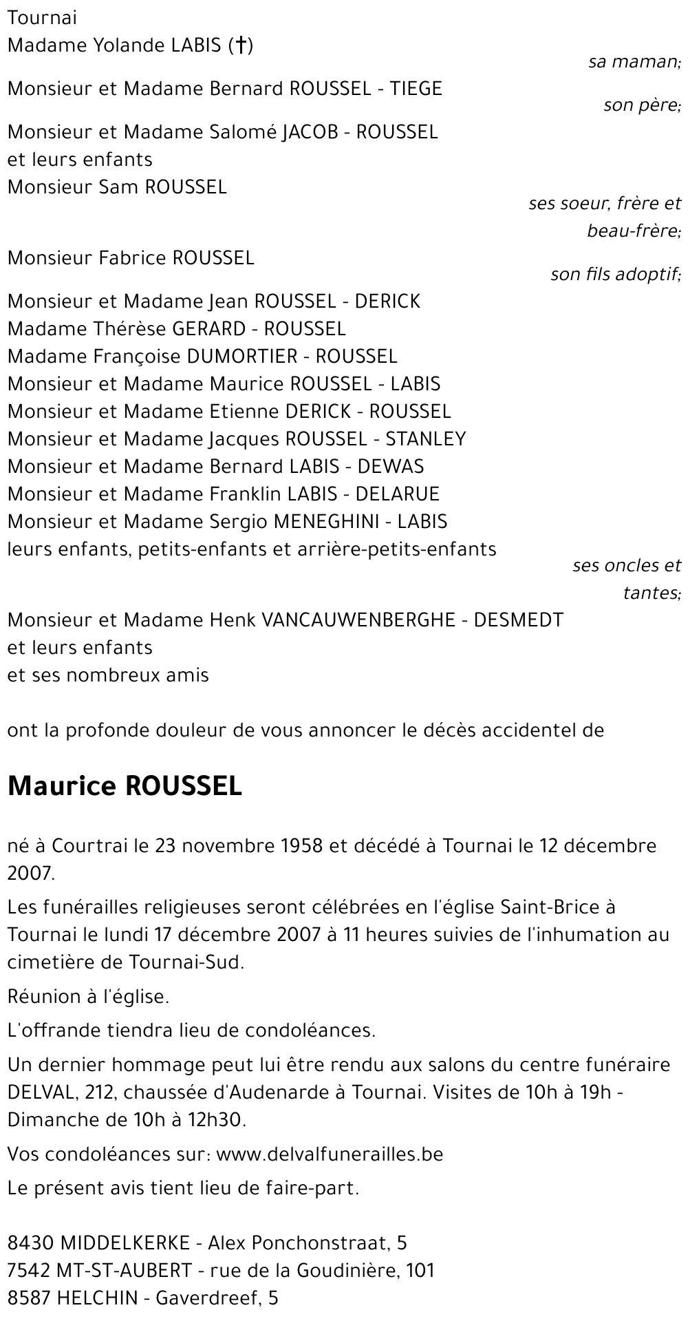 Maurice ROUSSEL