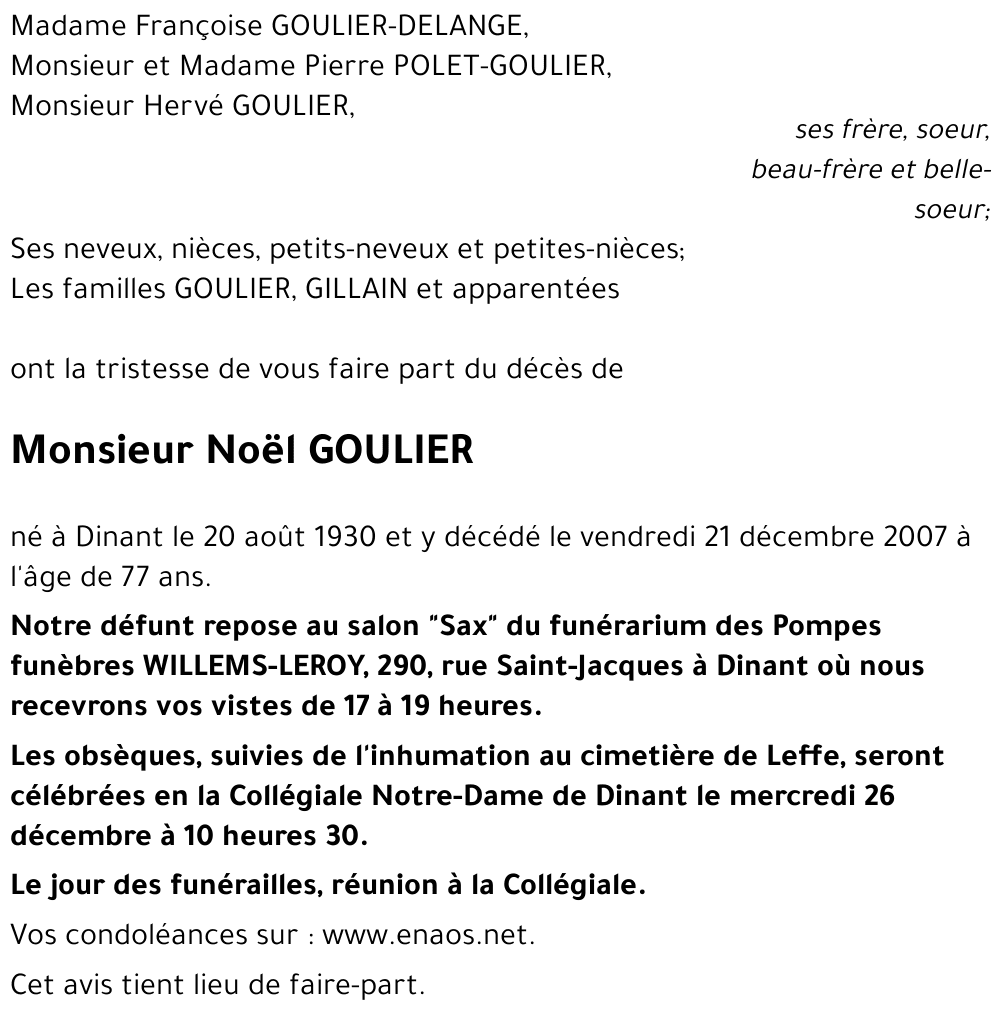 Noël GOULIER