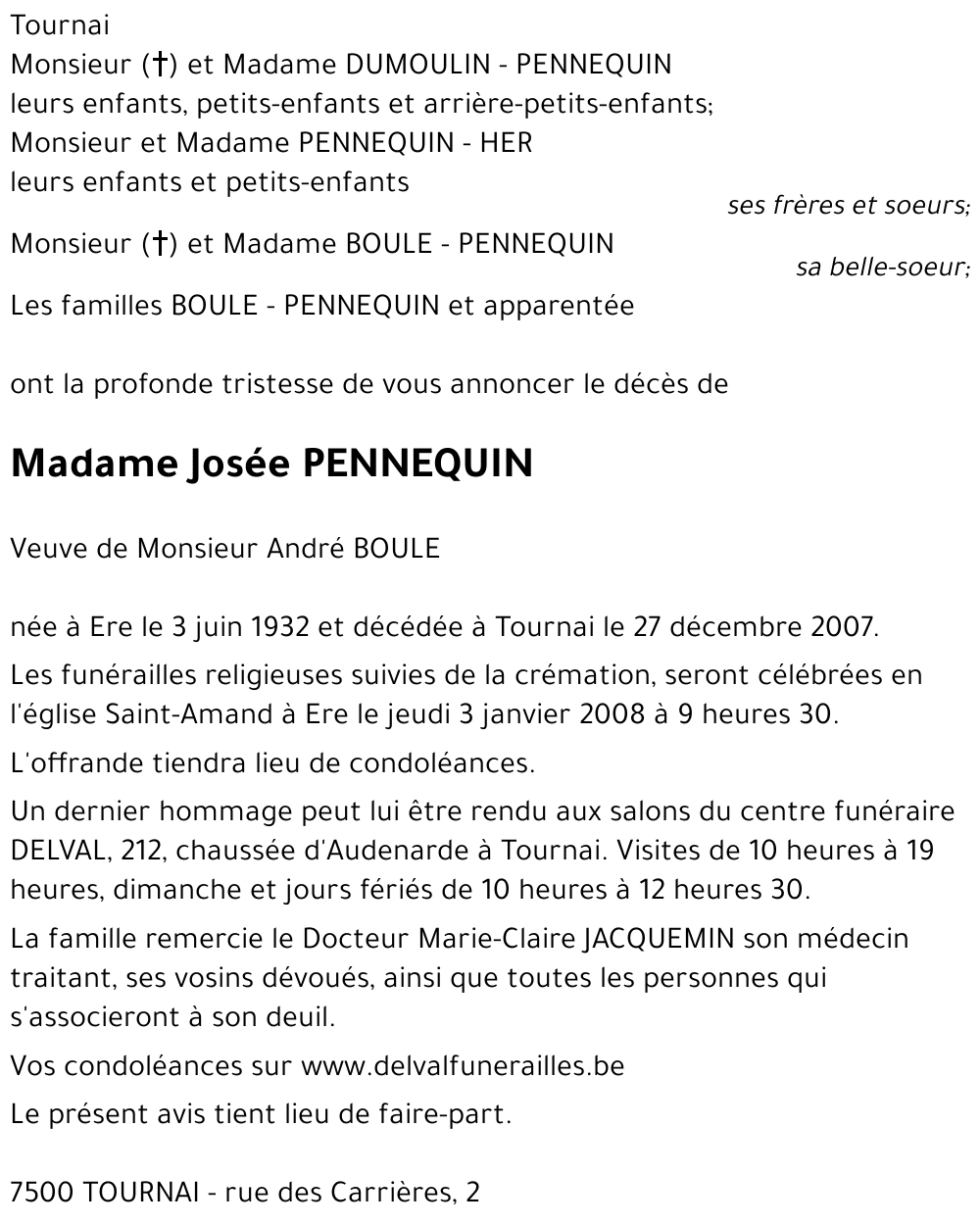 PENNEQUIN Josée