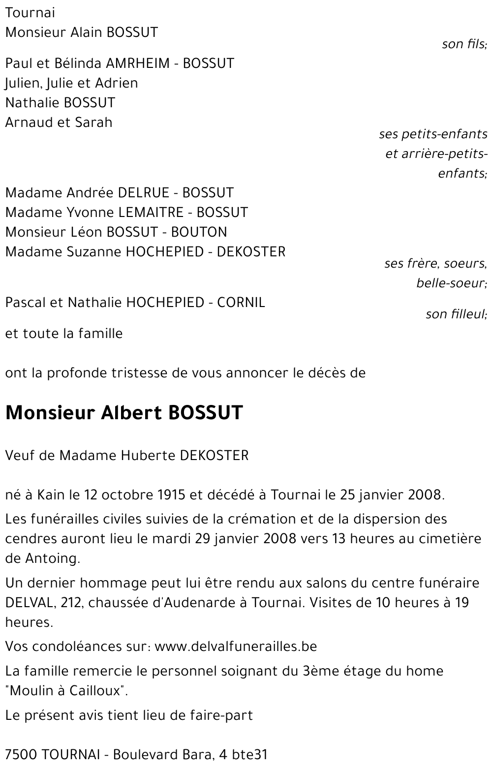 Albert BOSSUT