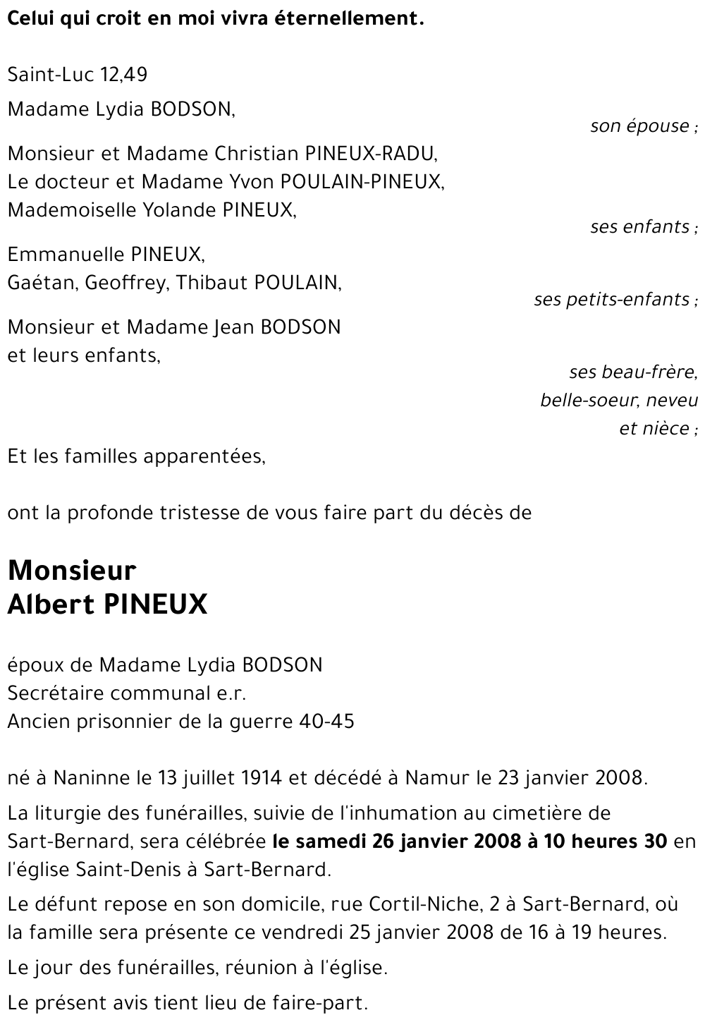 Albert PINEUX