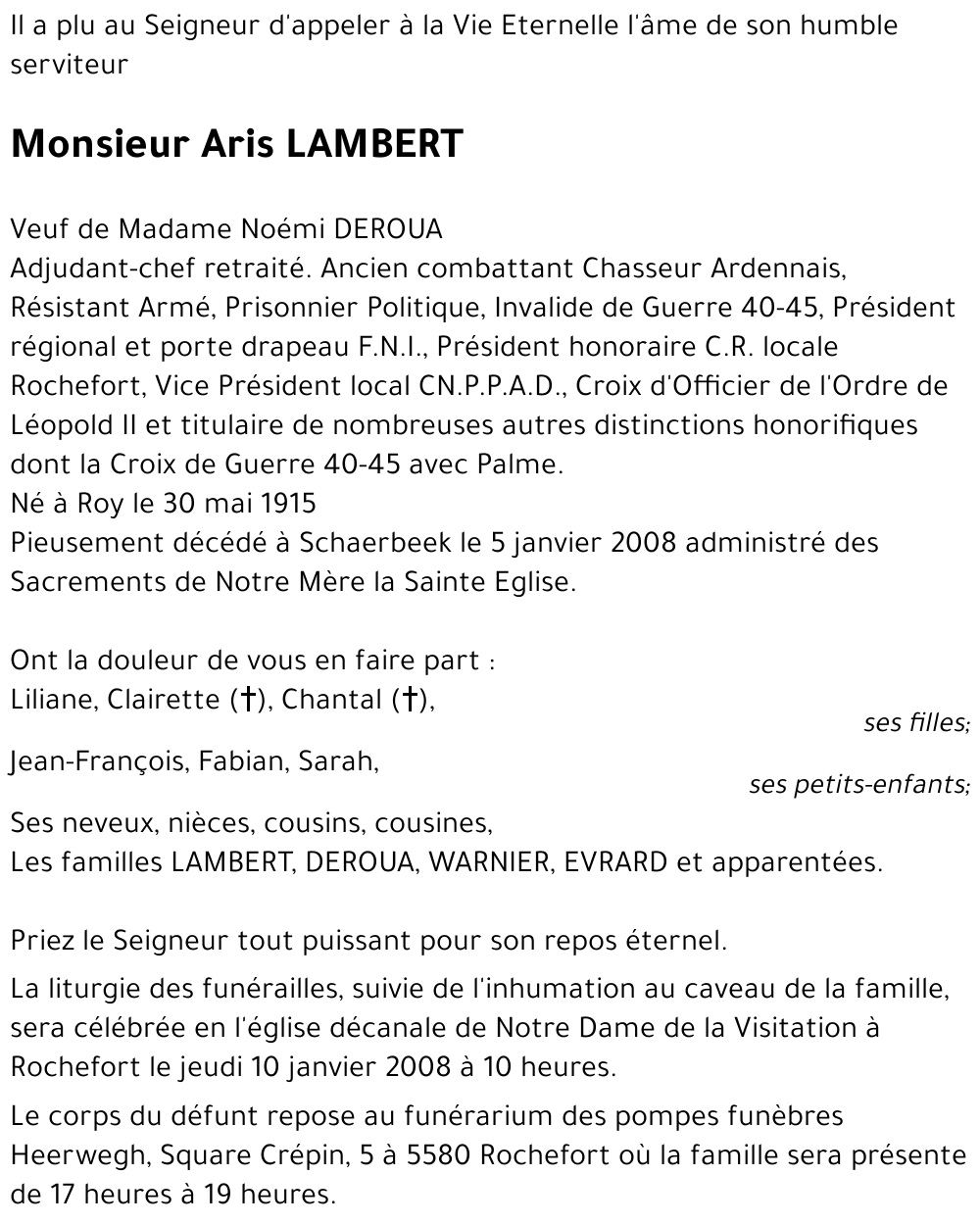 Aris LAMBERT