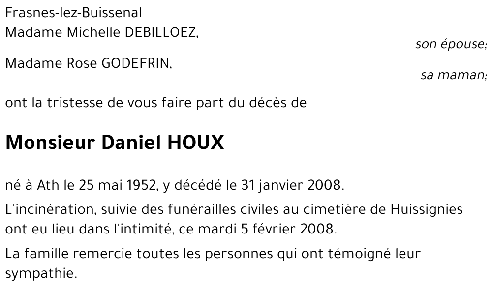 Daniel HOUX