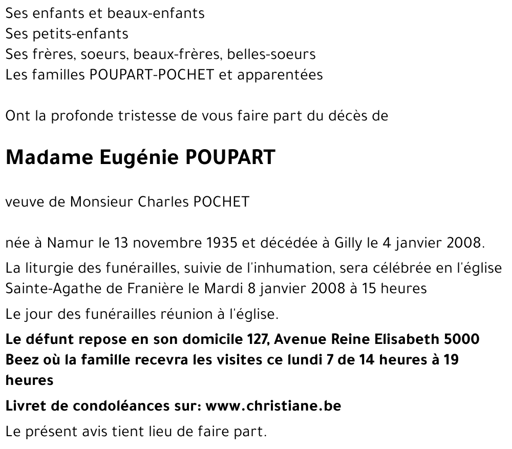 Eugénie POUPART