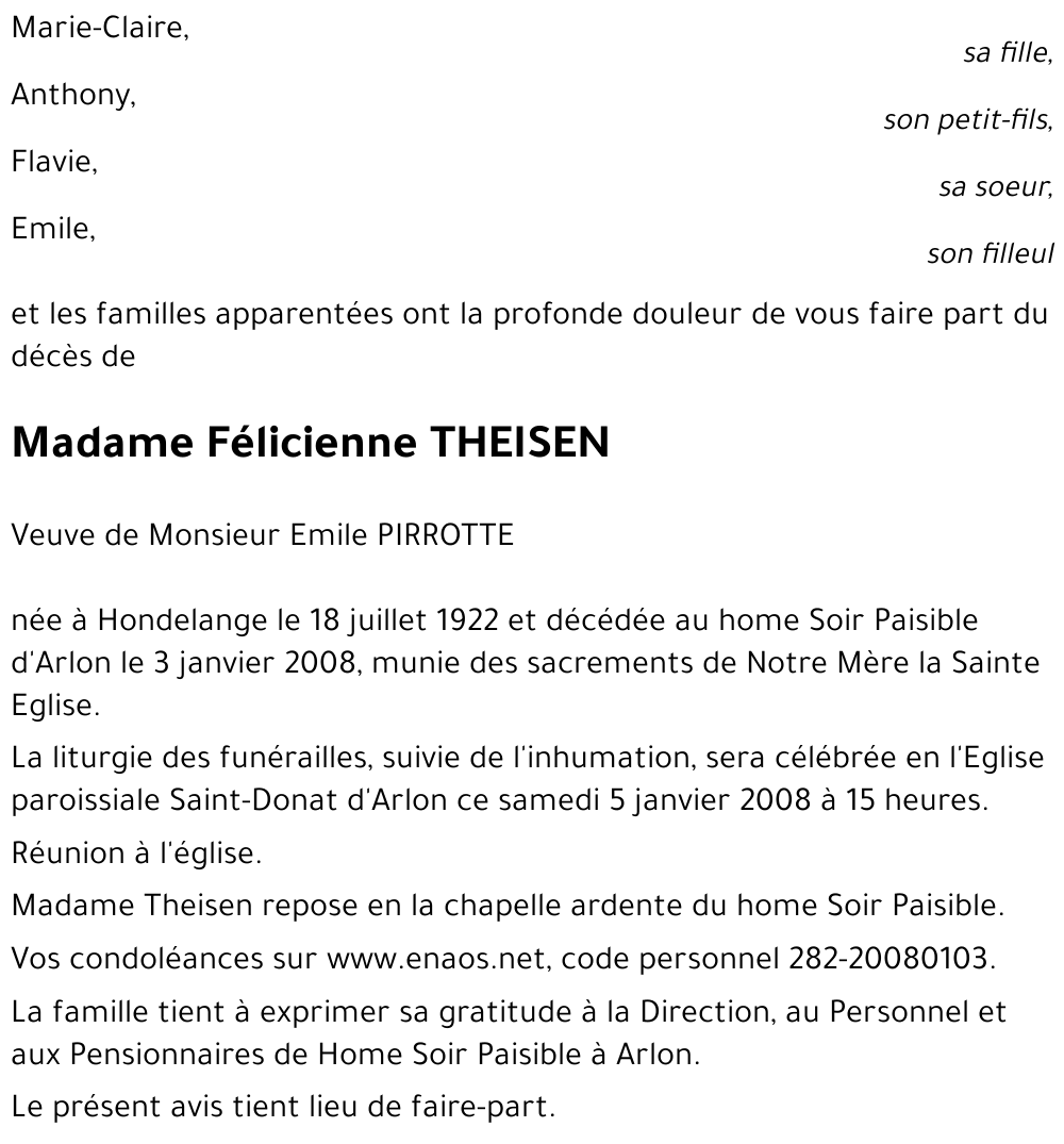 Félicienne THEISEN