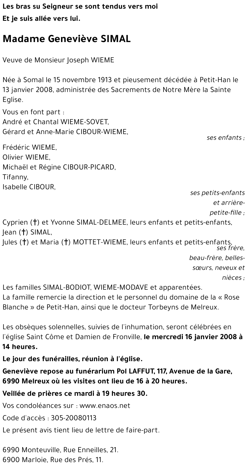 Geneviève SIMAL