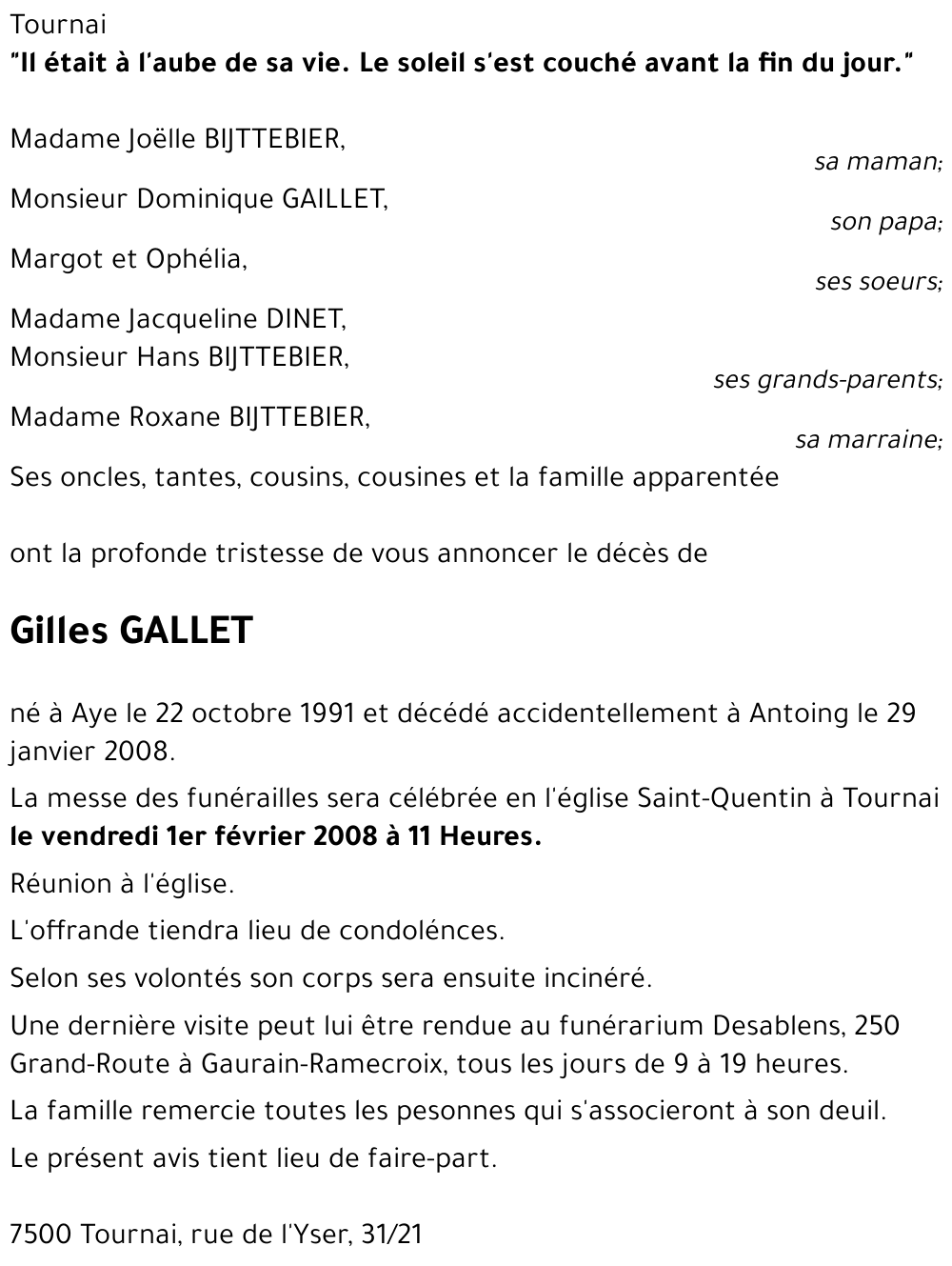 Gilles GALLET