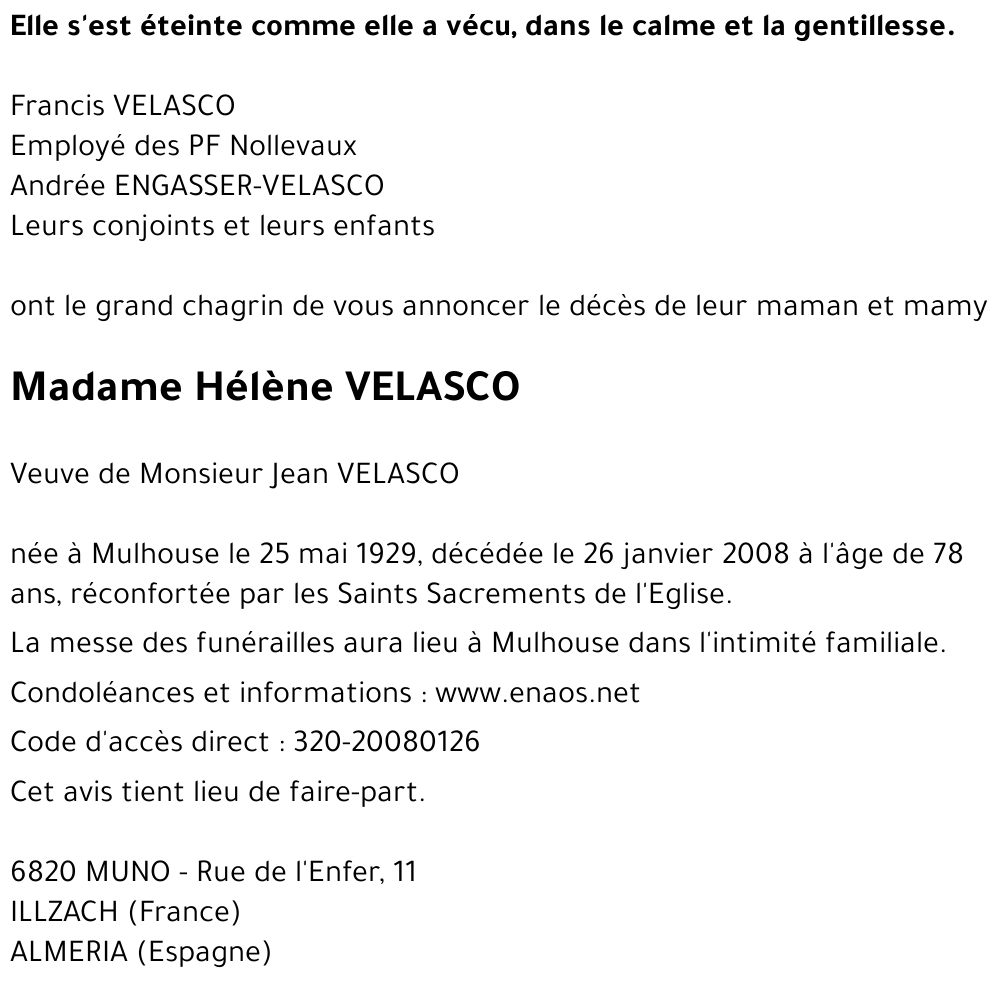 Hélène VELASCO