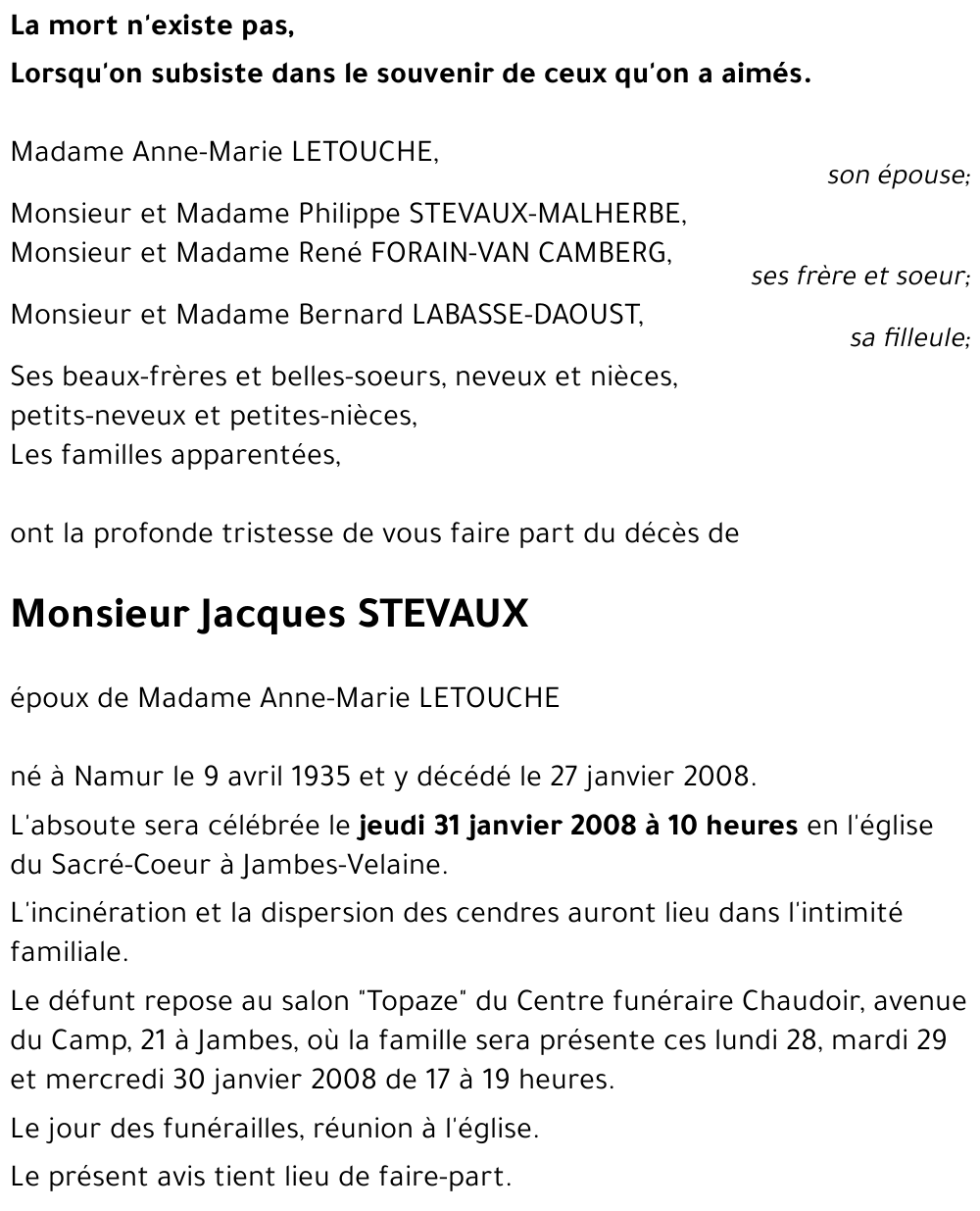 Jacques STEVAUX