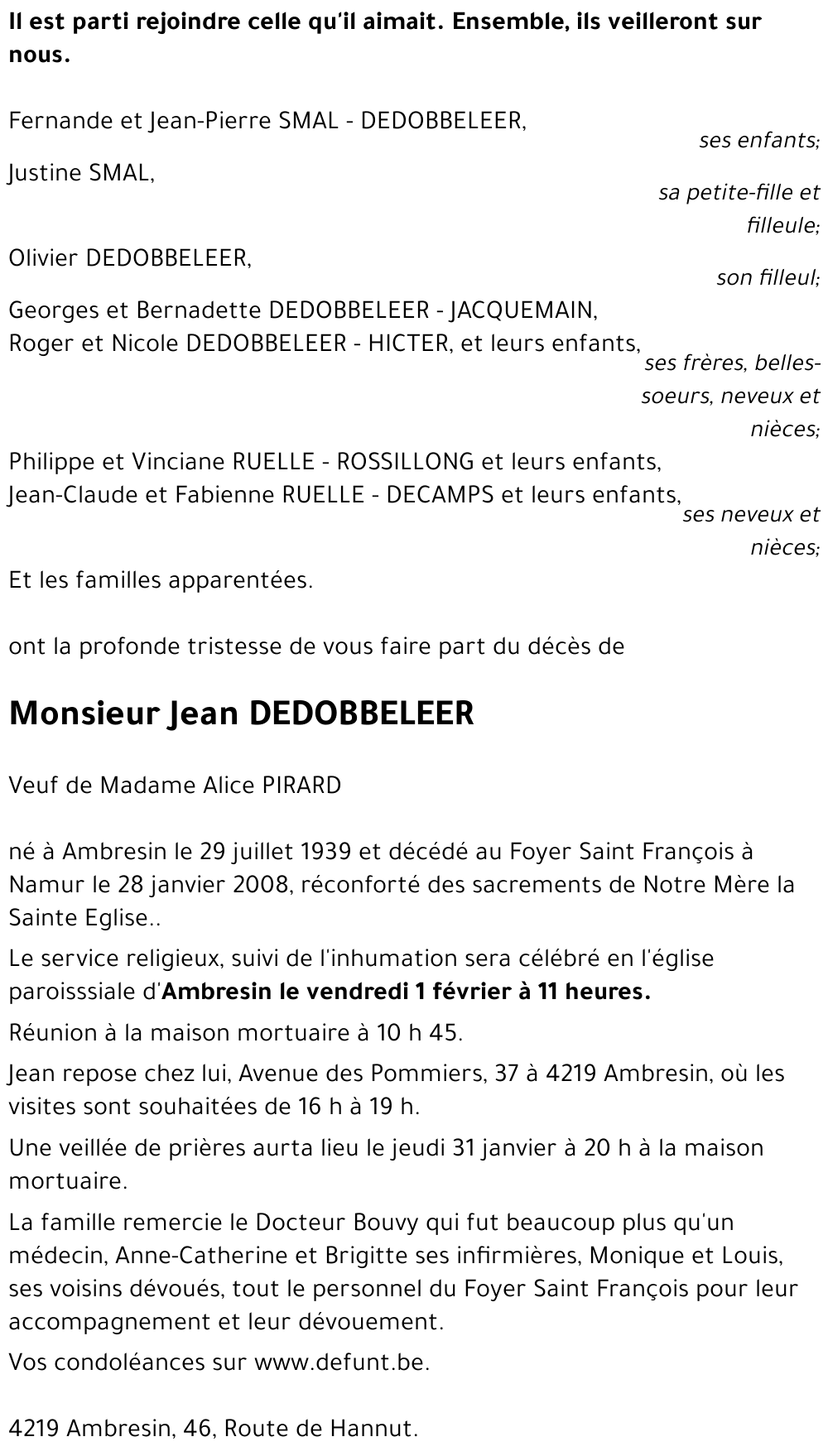 Jean DEDOBBELEER