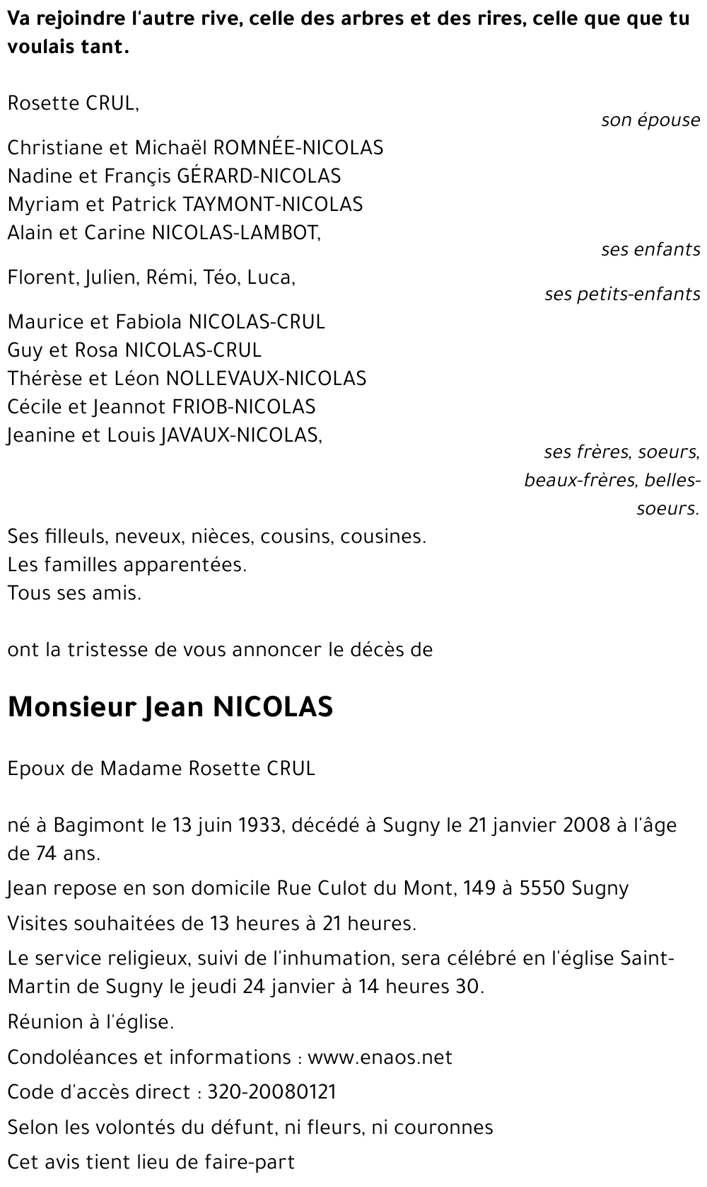 Jean NICOLAS