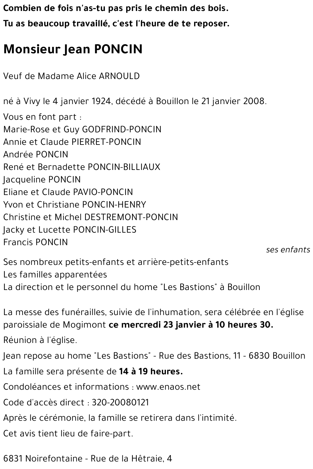 Jean PONCIN