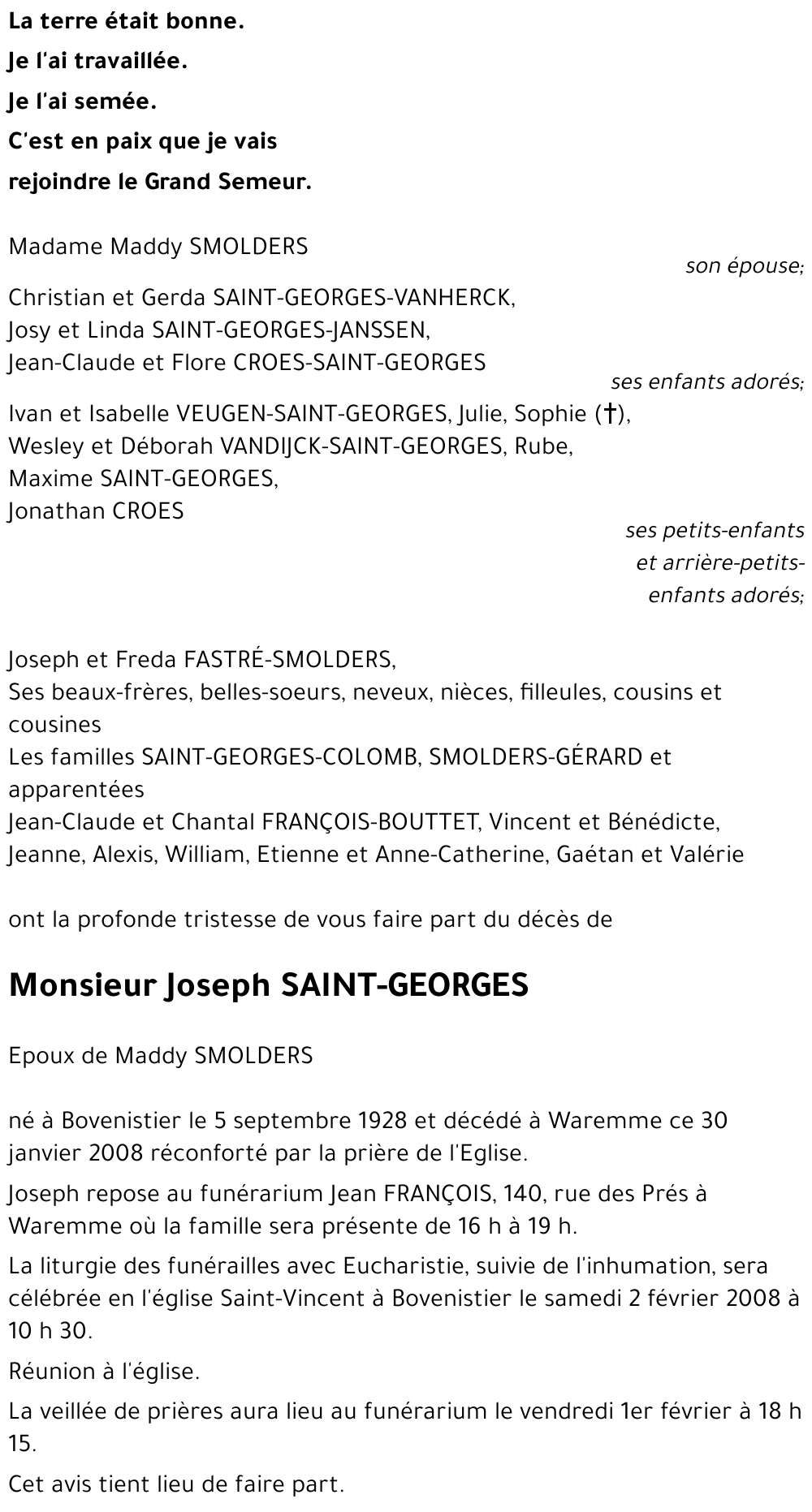 Joseph SAINT-GEORGES