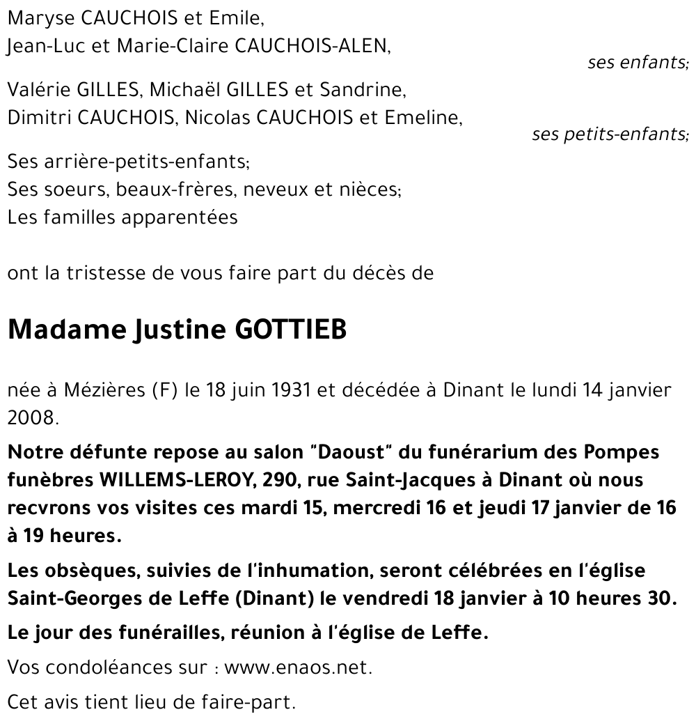 Justine GOTTIEB